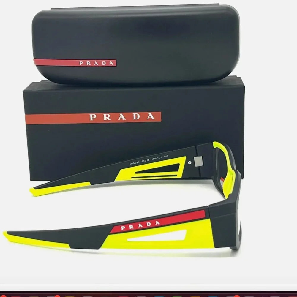 NEW Prada Matte Yellow Black Eyeglasses